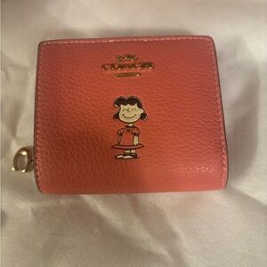 Coach Coral Wallet with Lucy Design